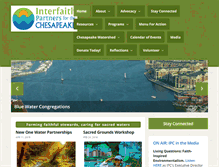 Tablet Screenshot of interfaithchesapeake.org